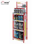 Attractive Customized Floor Metal Display Racks Lubricating Motor Engine Oil