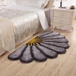 Blue Fan-Shaped Pattern New Design Boy Room Shaggy Kid Living Room Carpet Made