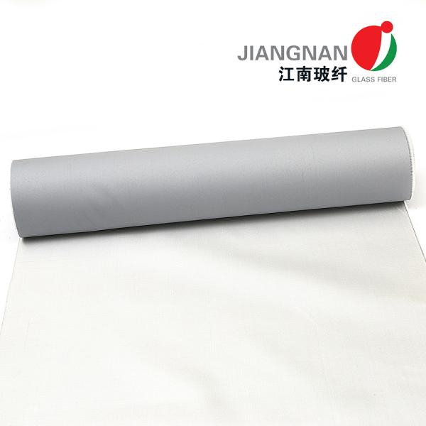 Fire Resistant Fiberglass Fabric 1000mm - 2000mm Width Grey Color Pu Coated