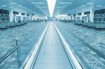 11 Degree Airport Moving Walkway VVVF Controlled Aluminum Alloy Moving Sidewalks