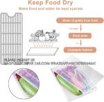 Food Storage Container, Plastic Food Containers With Removable Drain Plate Lid,