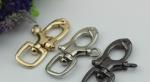 Novelty design handbag 20 mm nickel color metal spring trigger snap hooks for