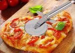 Custom SS304 Stainless Steel Kitchen Tools Pizza Cutter With PP Wooden Handle