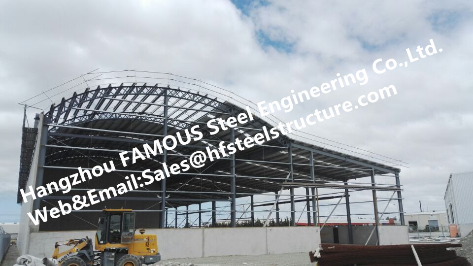 Metal Galvanized Steel Frame Buildings , Fabricated Steel Structure Construction