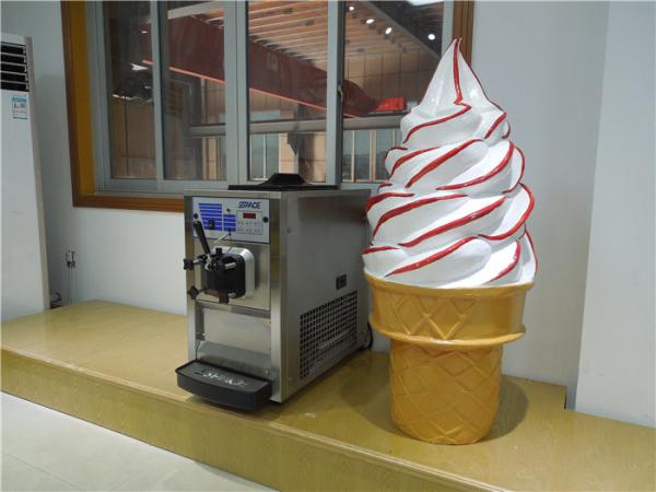Mini Commercial Soft Ice Cream Making Machine Table Top with Single Flavor