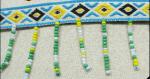 Tassel Fringe Trim Fabric Fringe for Costume Pillow Curtains, handmade beaded