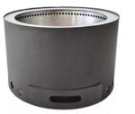 Portable BBQ Stainless Steel Fire Pit Smokeless Black Campfire Stove