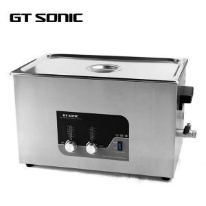 China 20L Large Ultrasonic Cleaner SUS304 Tank Ultrasonic Parts Cleaner With Drain Valve on sale