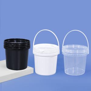 Wholesale 2L Heat Transfer Print Plastic White Home Beer Water Bucket with Lids Handle Honey from china suppliers