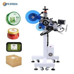 Wholesale 220V/Hz FK835 High Speed Automatic Flat Surface Cardboard Box Corner Labeling Machine from china suppliers