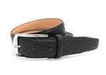 Custom Luxury Mens Leather Dress Belt Wide 3.5cm Logo Printing Stretchable