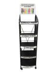 5 Tier Freestanding Metal Stand Display With 500 Lbs Capacity