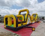 0.55mm PVC Tarpaulin Inflatable Obstacle Course For Advertisement