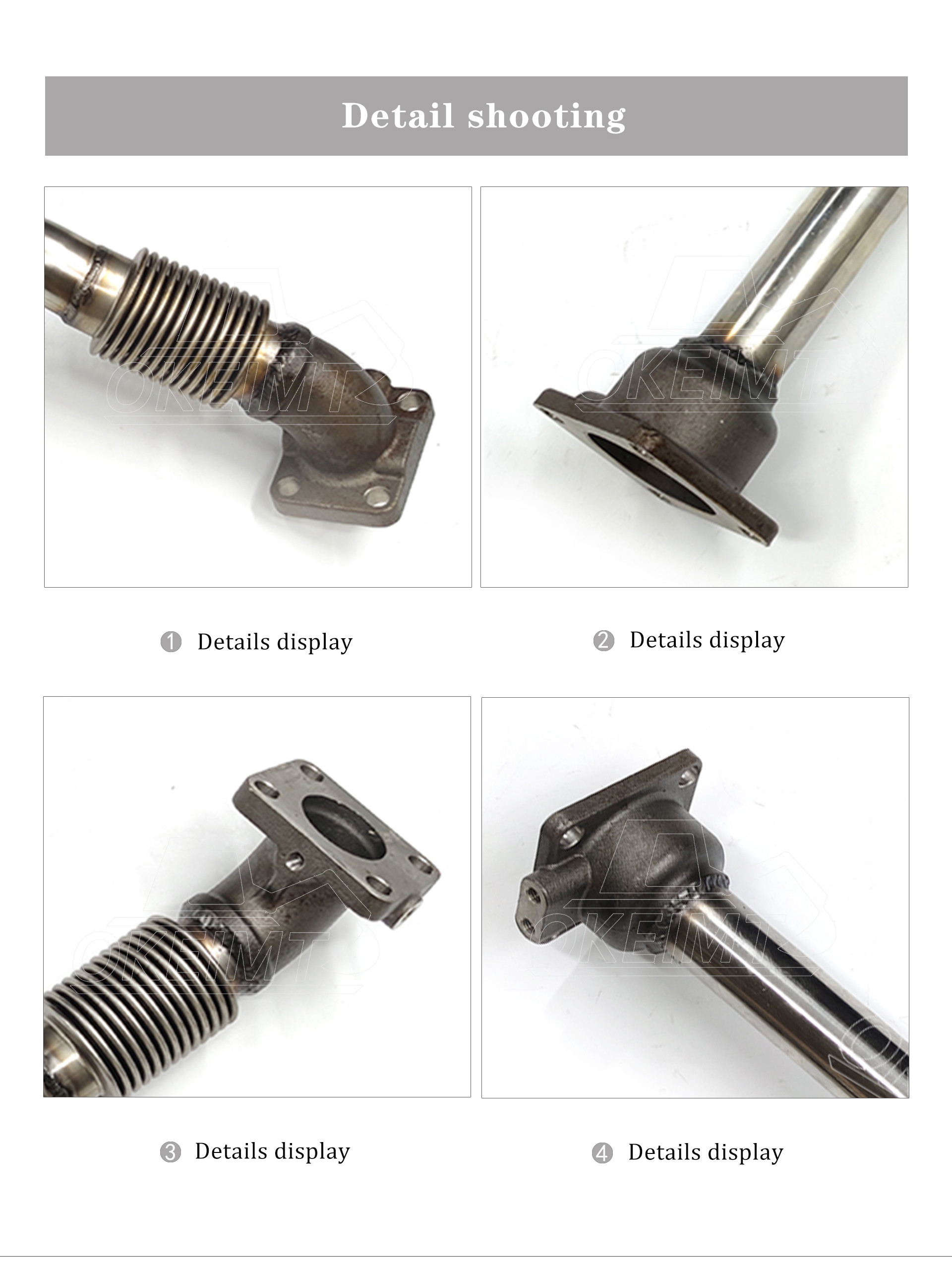 Excavator Engine Parts 6D125 Exhaust Gas Recirculation Lines