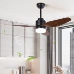 47Inch Abs Plastic Ceiling Fan Blades , 65W Home Office Ceiling Fan With Light