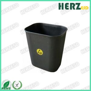 Wholesale Safe 15L ESD Trash Cans / Waste Bin Protection Range 10e6 To 10e9 Ohms from china suppliers