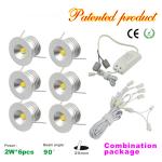 Mini 2W LED Spotlight + LED Driver+ Wire Kit Recessed LED Cabinet Spotlight LED
