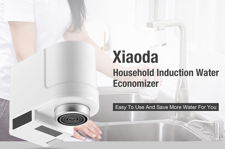 Xiaomi Xiaoda Automatic Water Saver Tap Smart Faucet Sensor Infrared Water Energy Saving Device Kitchen Nozzle Tap