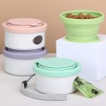150ml Silicone Collapsible Dog Bowl OEM ODM Fold Up Dog Bowl Pet Feeder