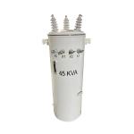 Three Phase Pole Mounted Transformer Oil Immersed 13800V to 480Y/277V 75KVA