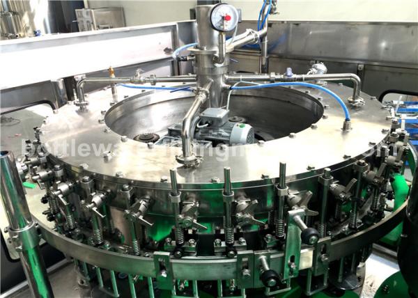 Pepsi Cola Fanta Glass Bottle Filling Machine , Carbonated Beverage Bottling
