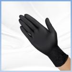 Anti Slip Black Nitrile Industrial Disposable Gloves For Construction Machinery