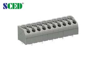 Wholesale 3.50mm PCB Spring Terminal Block Grey Plastic Housing Brass Pin from china suppliers