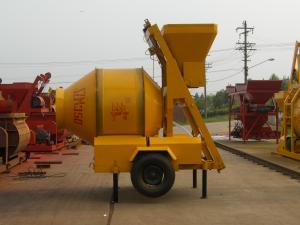 Wholesale 15rpm Electric Concrete Mixer Rubber Wheel Driving Reversible Drum 350L from china suppliers