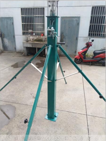 Quality 12 meter telescopic mast hand winch mast for light tower CCTV monitor pole light weight tower antenna mast for sale