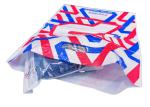 Take Out to Go Bags White Carry Out Shopping Bags Die Cut Handle Bags with