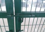 Powder Coating green Welded Double Metal Garden Fence Gate For European Market