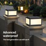 Outdoor Solar Pillar Lights for Working Lifetime up to 5000 Hours and Stylish