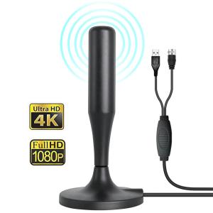 Wholesale BAIAO 0-2dBi Free Channel TV Antenna HD Portable Digital Aerial For USB TV Tuner from china suppliers
