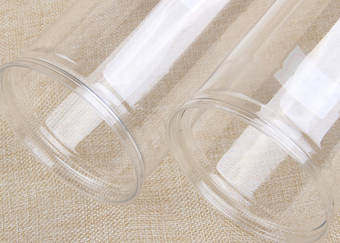 Food Grade Visible Cylinder PET Plastic Jars 307# For Melon Seeds Packaging