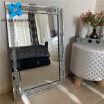 Antique Style Silver Mirror Glass 2mm 3mm 4mm 5mm With Aluminum Alloy Frame