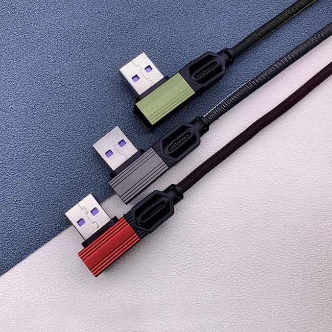 Type C 5A USB 2.0 Charging Cable Aluminum Alloy Pure Copper