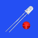 5mm Red Color 630nm 2000mcd Round Clear Lens Candle Flickering Flashing LED