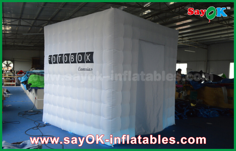 Inflatable Photobooth Oxford Cloth Led Remote Control Lighting Inflatable Open Air Photo Booth Cabinet