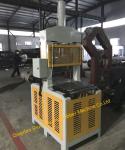 Single Knife Hydraulic Rubber Bale Cutting Machine / Rubber Plastic Pipe Cutter