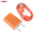New 1.0Meter DC5V 1A Multi Color USB Charger For Iphone5 5S Approval CE,FCC,ROHS