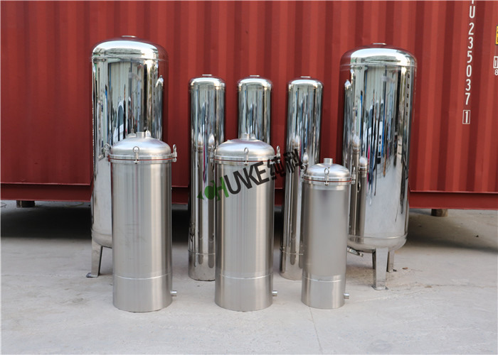 Vertical Type Stainless Steel Sand Filter Housing For RO Plant 500L-200000L