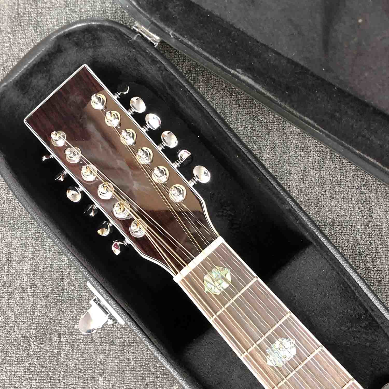 Custom Solid Spruce Top 12 Strings Acoustic Guitar 41 Inch Dreadnought Guitar