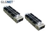Optical Transceiver QSFP28 Cage Single Port Copper Alloy Material Press Fit