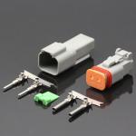 Replacement DT DT04-2P AT Series Connectors with Pins & Wedgelock