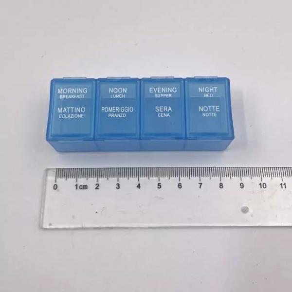 High Quality Pill Box 4 Compartment Mini Pill Box Case