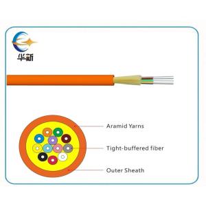 Wholesale GJFJV Tight Buffer Multicore Fibre Optic Cable PVC/LSZH Jacket High Strength Glass Yarns from china suppliers