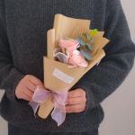 Artificial rose single bar soap bouquet, carnation everlasting flower, festival