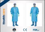 Red / Green Disposable Surgical Gowns Against Liquid Biodegradable Elastic Cuff