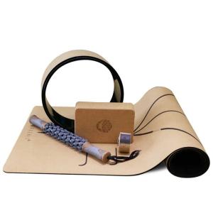 Wholesale Home Exercise Custom Natural Yoga Cork Fitness Sets TPE ABS from china suppliers