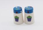 Ice Cream Design Ceramic Salt And Pepper Shakers Hand Painted Strong Dolomite